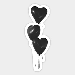 black balloons Sticker